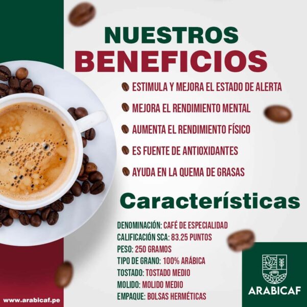 5 Beneficios y caracteristicas Cafe de especialidad arabicaf.pe Arabicaf.pe